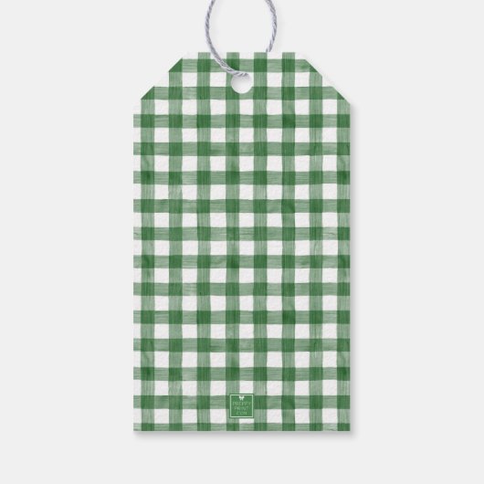 Waterverf Boho Sinaasappel Slice Krans Kerstmis Cadeaulabel (Achterkant)