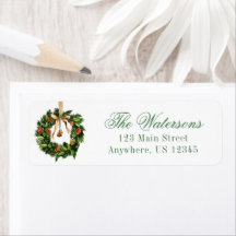 Waterverf Boho Sinaasappel Slice Krans Kerstmis