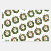 Waterverf Boho Sinaasappel Slice Krans Kerstmis Inpakpapier Vel (Voorkant)