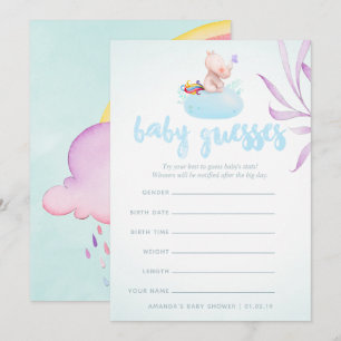 Waterverf Boho Stam Baby Shower Gokspel Kaart