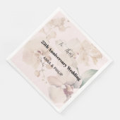 Waterverf boho succulent vintage bloem servet (Hoek)
