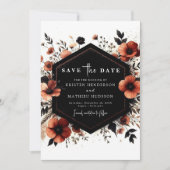 Waterverf Boho Terracotta bruiloft Save The Date (Voorkant)