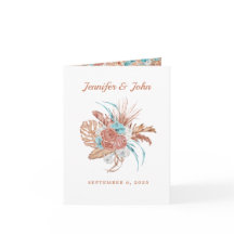 Waterverf Boho Terracotta Floral herfst Wedding