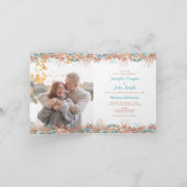 Waterverf Boho Terracotta Floral herfst Wedding (Binnen)