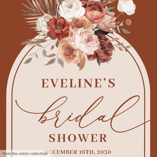 Waterverf Boho Terracotta Servetten Bruidsdouche