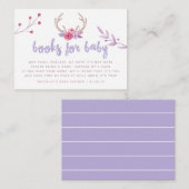 Waterverf Boho Tribal Baby shower Book Request Informatiekaartje (Voorkant / Achterkant)