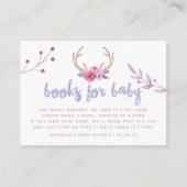 Waterverf Boho Tribal Baby shower Book Request Informatiekaartje (Voorkant)