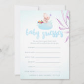 Waterverf Boho Tribal Baby shower Game Kaart (Voorkant)