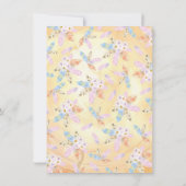 Waterverf Boho Tribal Baby shower Rustic Teepee Kaart (Achterkant)