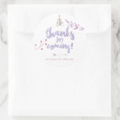 Waterverf Boho Tribal Floral Baby shower Ronde Sticker (Tas)