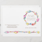 Waterverf boho vether met bruiloft (Voorkant / Achterkant)