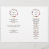 Waterverf boho vether met bruiloft (Achterkant)