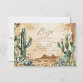 Waterverf Boho Western RSVP Kaartje (Voorkant)