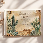 Waterverf Boho Western Save The Date