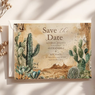 Waterverf Boho Western Save The Date