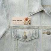 Waterverf Boho Wildflower Feminine Name Tag (In situ)