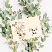Waterverf Boho Wildflower Hartelijk dank Bedankkaart