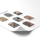 waterverf boho wonderen van Jezus poster (Hoek)