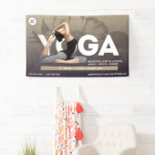 Waterverf boho Yoga Meditatie instructeur healer Spandoek (Insitu)