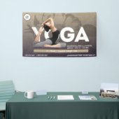 Waterverf boho Yoga Meditatie instructeur healer Spandoek (Beurs)