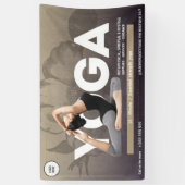 Waterverf boho Yoga Meditatie instructeur healer Spandoek (Verticaal)