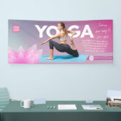 Waterverf boho Yoga Meditatie instructeur healer Spandoek (Beurs)