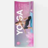 Waterverf boho Yoga Meditatie instructeur healer Spandoek (Verticaal)