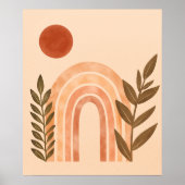 Waterverf Boho Zon Poster (Voorkant)