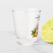 Waterverf Boho Zonnebloem Bloemen Bruiloft Shot Glas (Links)