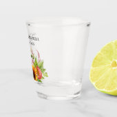 Waterverf Boho Zonnebloem Bloemen Bruiloft Shot Glas (Rechts)