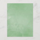 Waterverf Boho Zonnebloemen Bruiloft Gast Details Informatiekaartje (Achterkant)