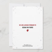 Waterverf Boksen Verjaardagsuitnodiging Kaart (Achterkant)