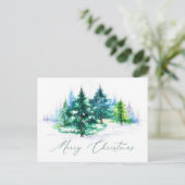 Waterverf bomen briefkaart (Staand voorkant)