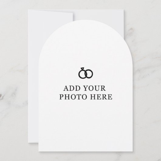 Waterverf bomen bruiloft uitnodiging (Achterkant)