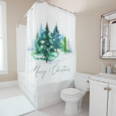 Waterverf bomen douchegordijn (In situ)