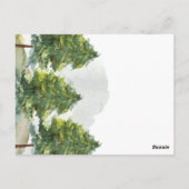 Waterverf Bomen Landschap Wedding Uitnodigen Briefkaart (Achterkant)