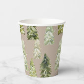 Waterverf Bomen Papier Cups Papieren Bekers (Voorkant)