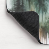 Waterverf Bomen Rustieke Wildernis Muismat (Hoek)