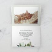 Waterverf bonte rode winterbessen kerst feestdagen kaart (Binnen)