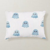 Waterverf Boo Ghost Brushed Polyester Stof Accent Kussen (Voorkant)