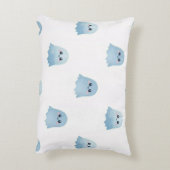 Waterverf Boo Ghost Brushed Polyester Stof Accent Kussen (Achterkant (Verticaal))