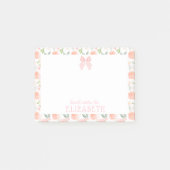 Waterverf Boog Bloemige Kinderen Gepersonaliseerde Post-it® Notes (Voorkant)
