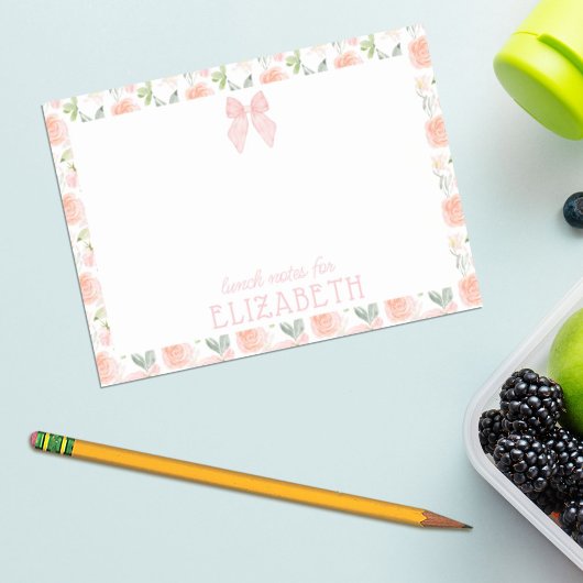 Waterverf Boog Bloemige Kinderen Gepersonaliseerde Post-it® Notes
