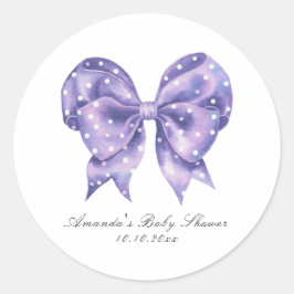 Waterverf Boog Stippen Baby Shower Ronde Sticker