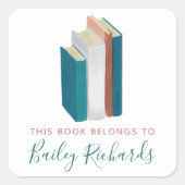 Waterverf Bookplate Label (Voorkant)