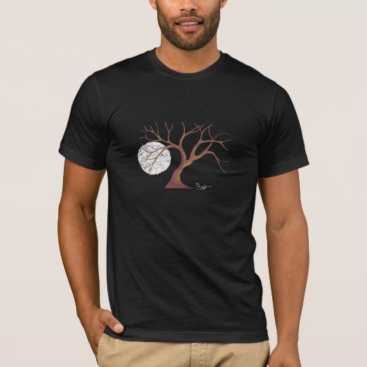Waterverf Boom en donker Shirt (Voorkant)