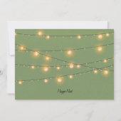 Waterverf Boom en Lichten Corporate Holiday Party Kaart (Achterkant)