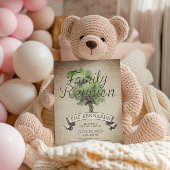 Waterverf Boom  gezinshereniging Uitnodiging