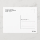 Waterverf - Boom - hereniging zomer samenvoegen Briefkaart (Achterkant)