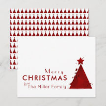 Waterverf Boom niet-foto-kerstfamilie